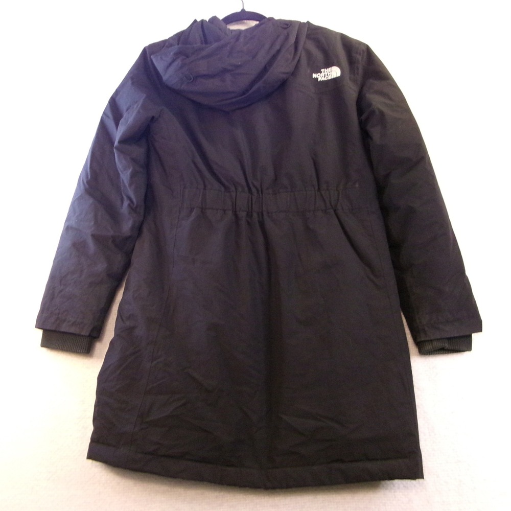 The North Face Womens S/P Parka Black DryVent Recycled Down Hooded Puffer Jacket - Picture 12 of 12